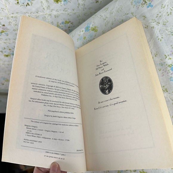 Mirror Mirror Book by Gregory Maguire - Picture 4 of 9